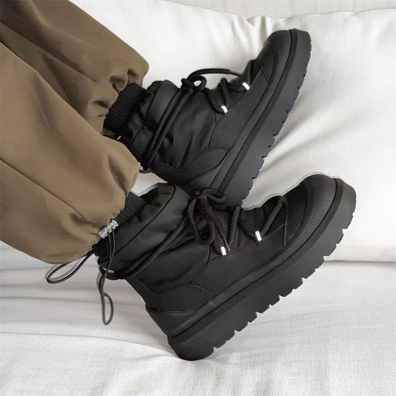 Sepatu Bot Salju Pria Desainer - Leather Work Boots ulasan dan harga
