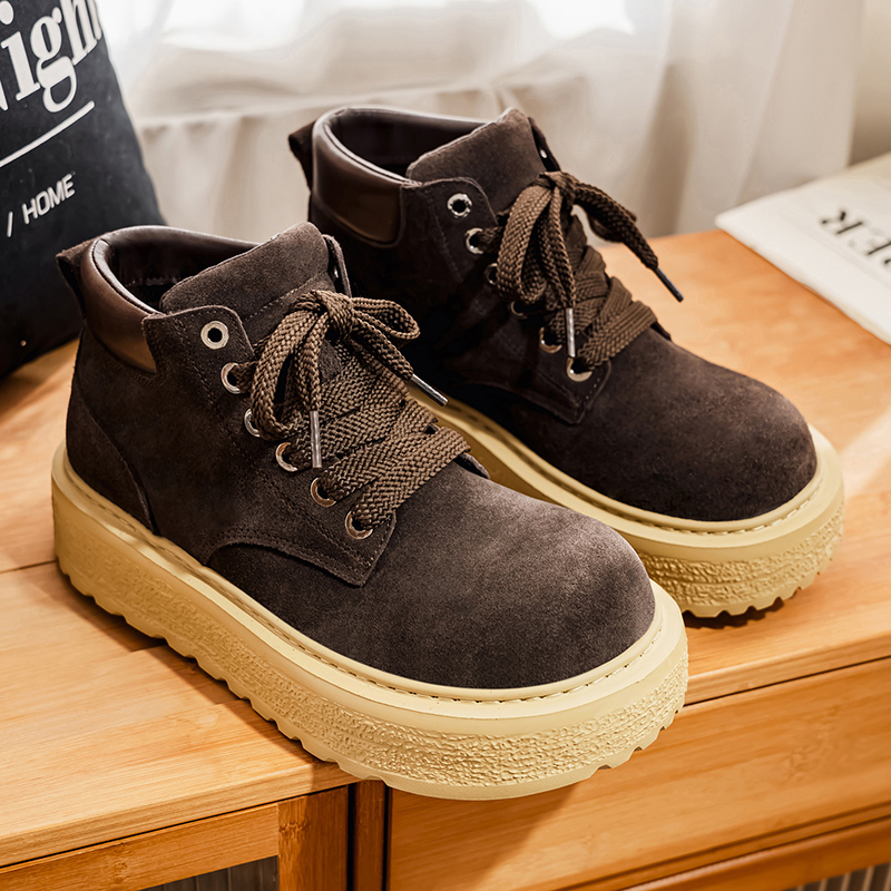 Sepatu bot pria berbahan suede - Leather Work Boots ulasan dan harga