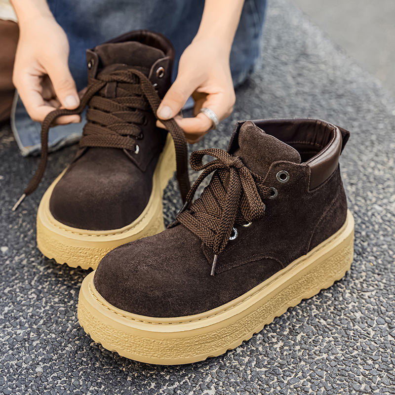 Sepatu bot pria berbahan suede - Leather Work Boots ulasan dan harga