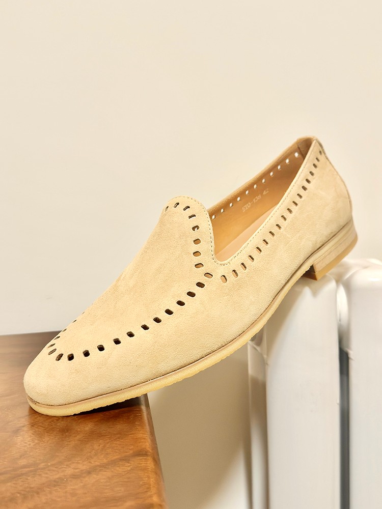 Sepatu Kasual Pria Model Slip  - Leather Work Outfit ulasan dan harga