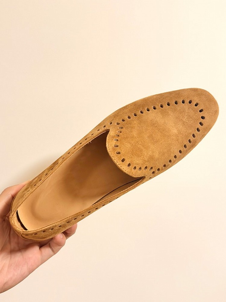 Sepatu Kasual Pria Model Slip  - Leather Work Outfit ulasan dan harga