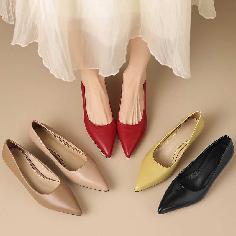 Sepatu kerja wanita model baru - Leather Work Women Shoes ulasan dan harga