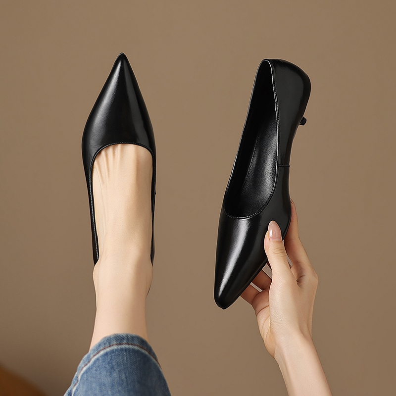 Sepatu kerja wanita model baru - Leather Work Women Shoes ulasan dan harga