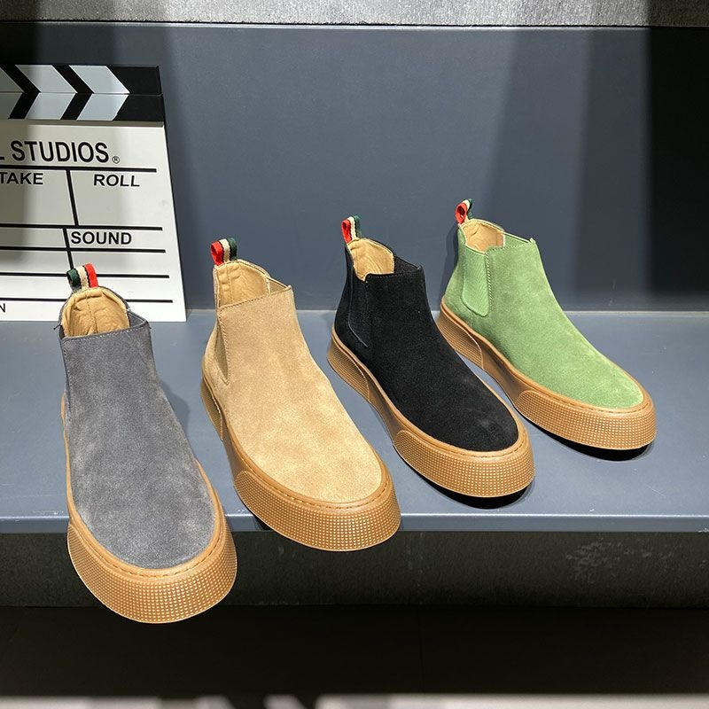 Sepatu Boots Chelsea Pria Musi - Leather Work Boots ulasan dan harga