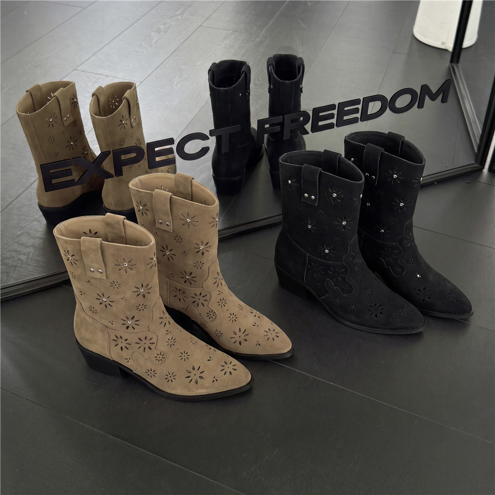 Sepatu Boots Wanita MILI-MIYA  - Leather Work Outfit ulasan dan harga