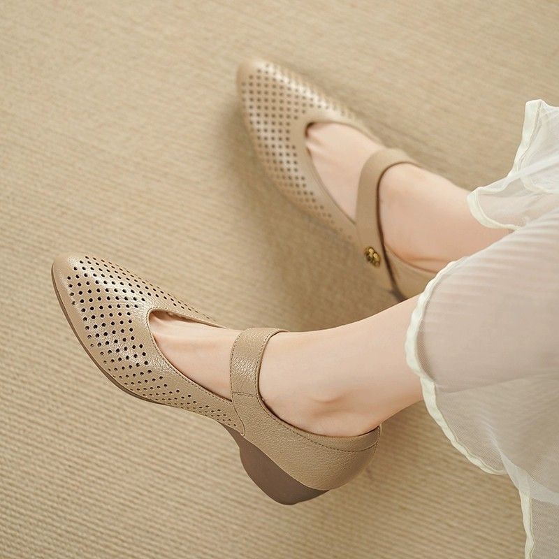 Sepatu Wanita Musim Panas Kuli - Leather Work Outfit ulasan dan harga
