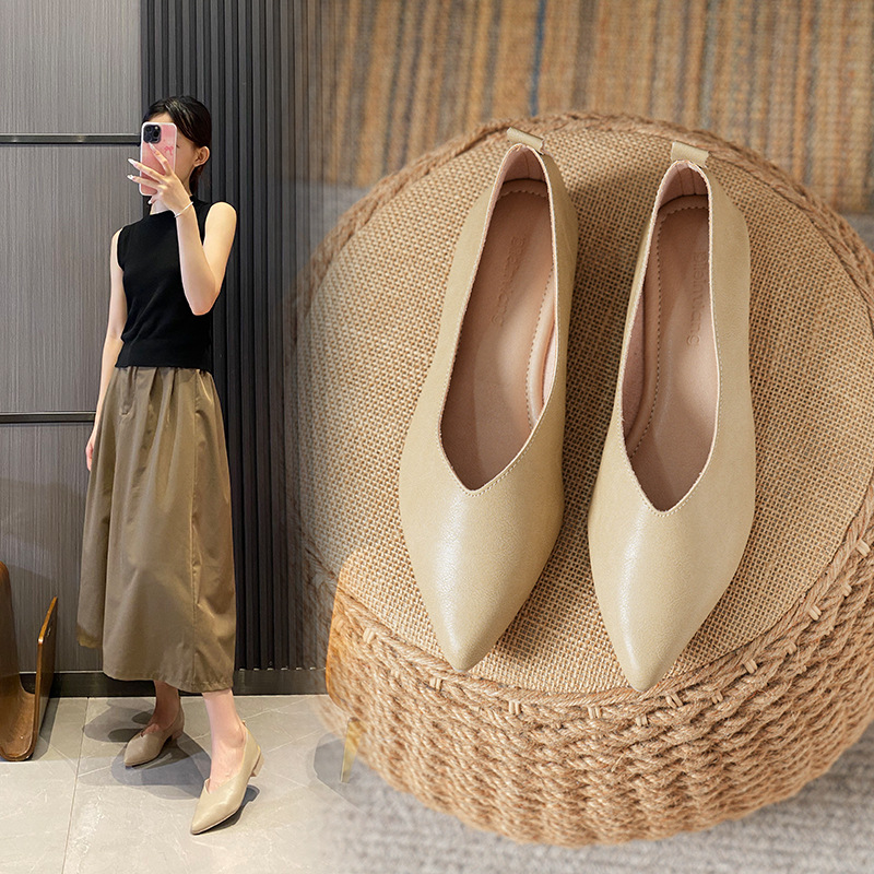 Sepatu Kerja Kulit Lembut Mode - Leather Work Women Shoes ulasan dan harga