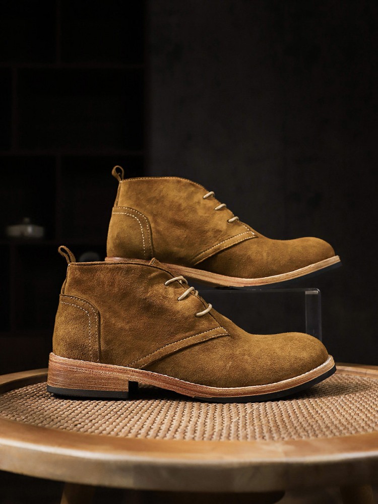 Sepatu Bot Pergelangan Kaki Bu - Leather Work Boots ulasan dan harga