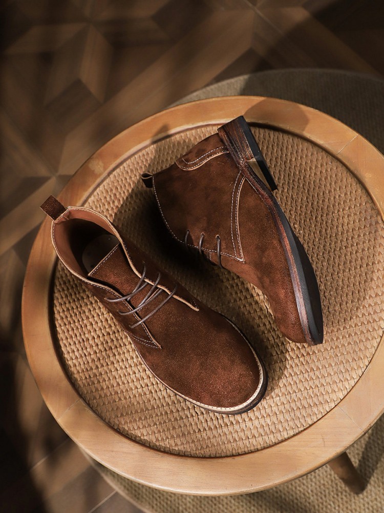 Sepatu Bot Pergelangan Kaki Bu - Leather Work Boots ulasan dan harga